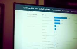 screenshot of MN crime data tool