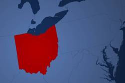 Ohio on map