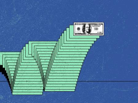 dollar bill bouncing