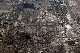 Detroit aerial view