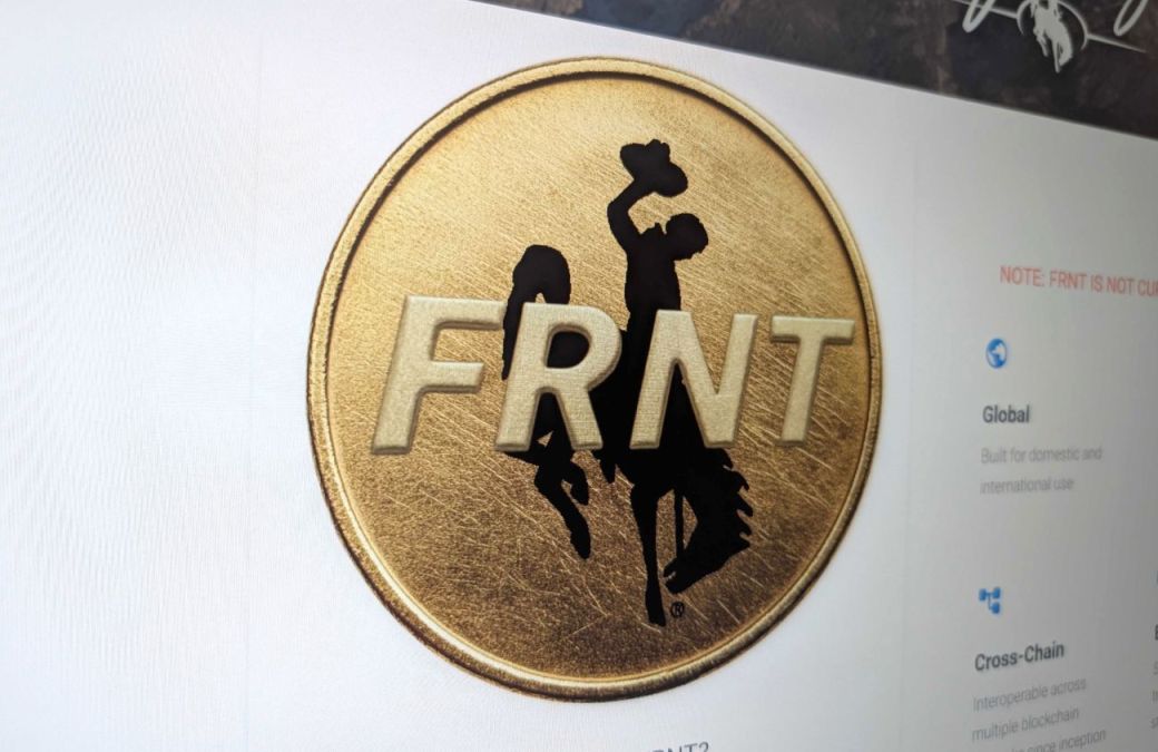 photo of Frontier Stable Coin website